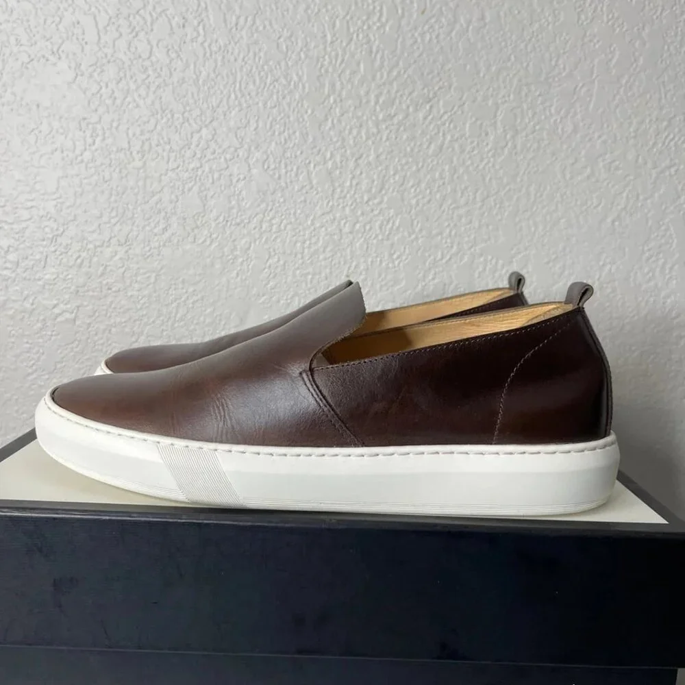 Astorflex Wakeflex Brown Leather Casual Loafers Slip On Men's 42 EU/9 US Fit 11‎